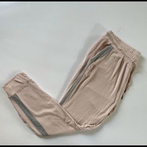 Trixxi Light Pink w/ Gray Stripe Comfy Joggers NWT